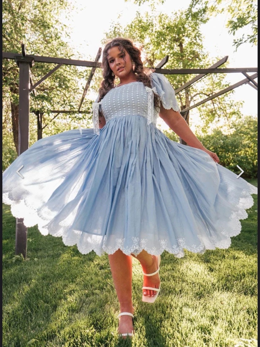 Jessakae embroidered light blue dress